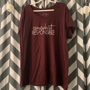SOMEWHAT RESPONSIBLE TEE